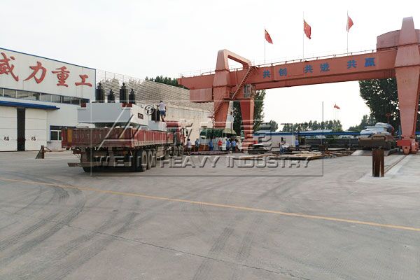 臨沂河東區海匯機床公司定制液壓機加工現場