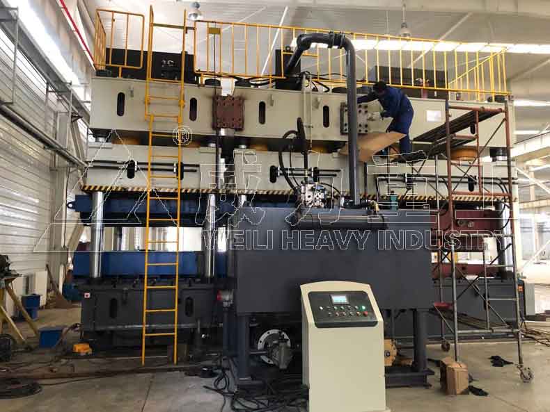 多缸聯動波形鋼腹板液壓機