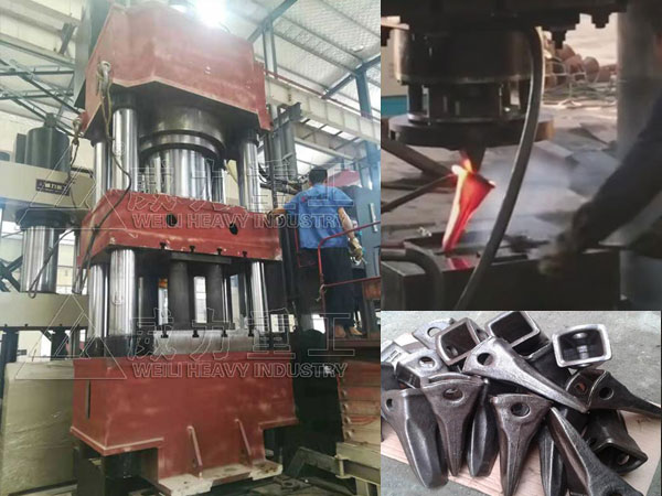 1500噸四柱式斗齒熱鍛液壓機(jī)