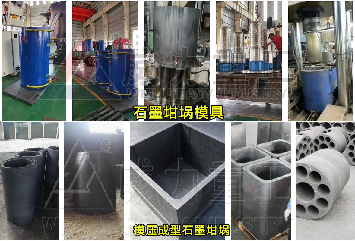 石墨坩堝模具及可壓制成型坩堝產品